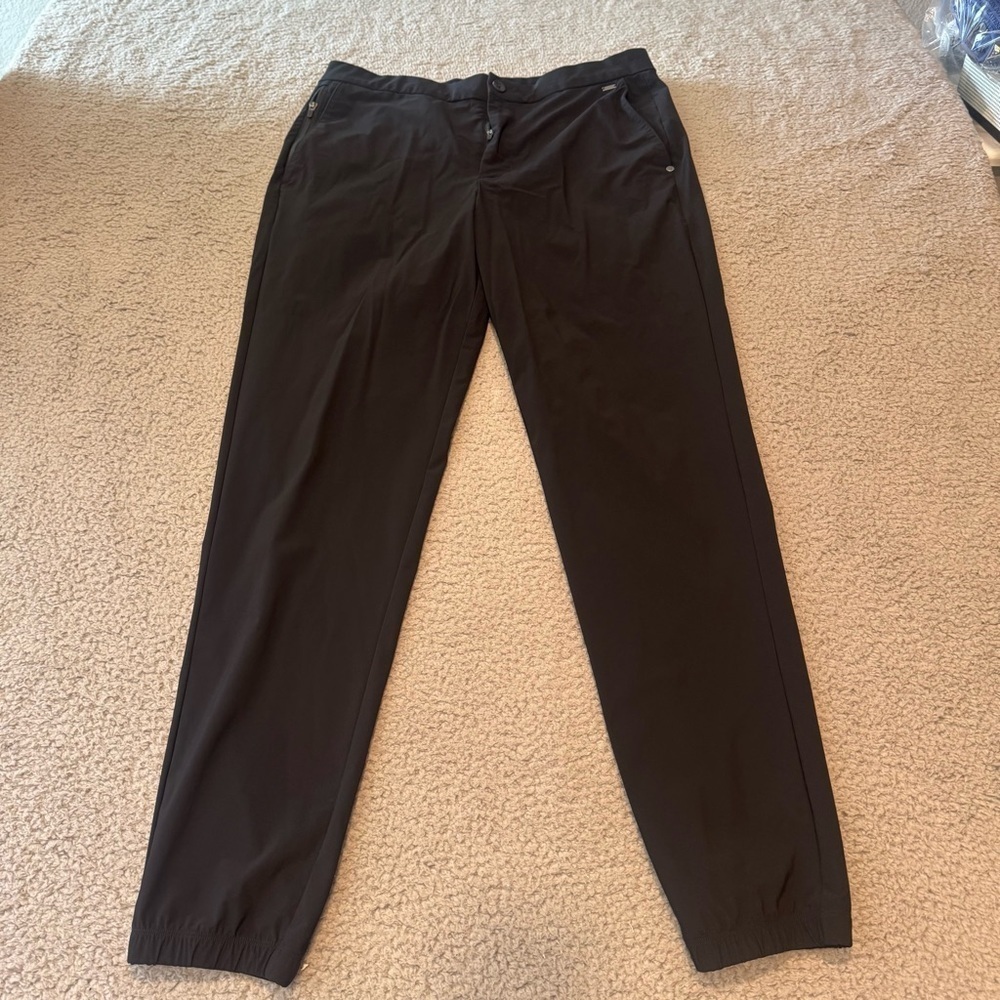 VUORI FLEET JOGGER V444 Color Black Athletic Casual Trousers Stretch Pants Large